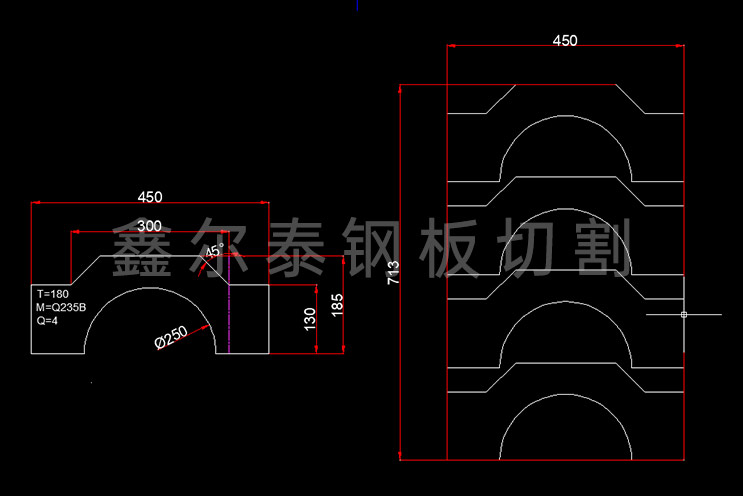 鋼板按圖數(shù)控切割